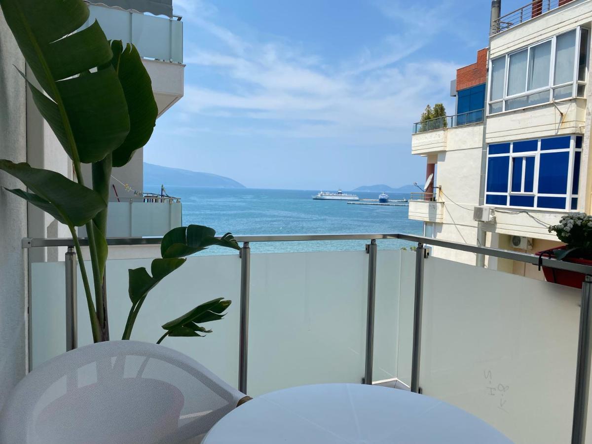 Apartamento Luxury Seaview Vlora Flat Free Parking Exterior foto