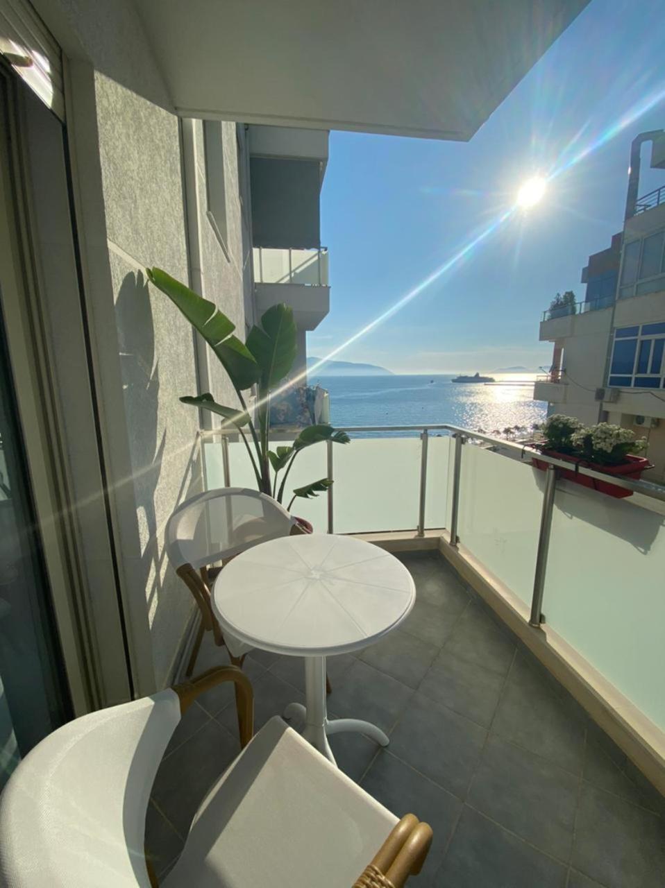 Apartamento Luxury Seaview Vlora Flat Free Parking Habitación foto