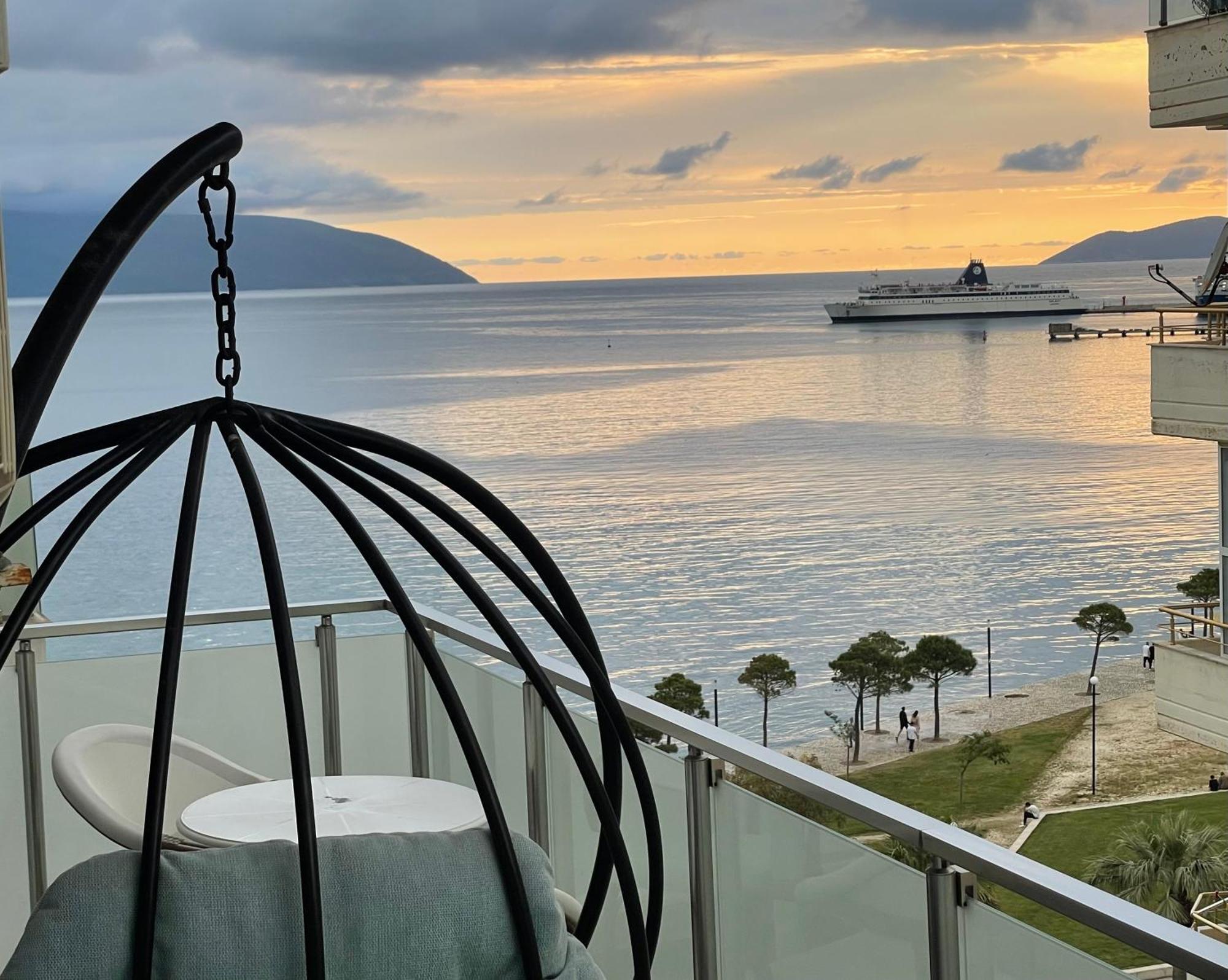 Apartamento Luxury Seaview Vlora Flat Free Parking Exterior foto